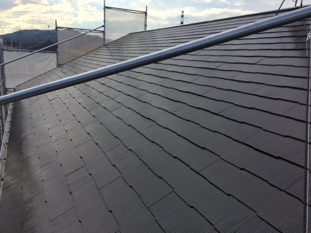 川越市 屋根塗装 上塗り後 完成